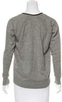 Thumbnail for your product : Club Monaco Cashmere Suede-Trimmed Cardigan