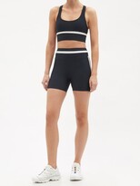 Thumbnail for your product : The Upside Mallorca Side-stripe Stretch-jersey Cycling Shorts - Navy White