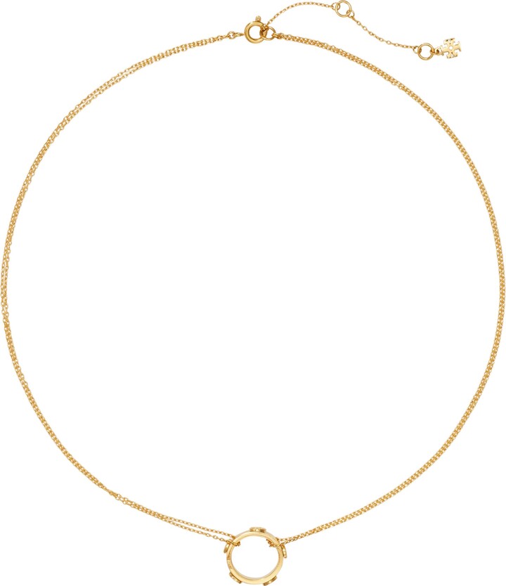 Tory Burch Icon Ring Pendant Necklace