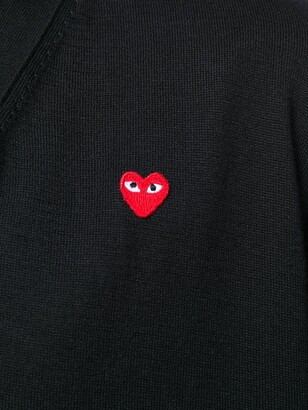 Comme des Garçons PLAY Heart logo V-neck cardigan