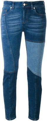 Alexander McQueen skinny patchwork jeans