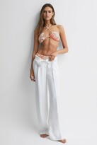 Thumbnail for your product : Reiss Halter Neck Floral Bikini Top