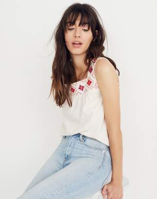 Madewell Embroidered Island Tank Top