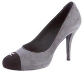 Thumbnail for your product : Chanel Suede Cap-Toe Pumps