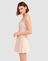Thumbnail for your product : Ginia Women's Pink Chemises - Silk Chemise V Neck - Size One Size, 12 at The Iconic