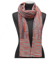 Thumbnail for your product : La Fiorentina NAVY/COMBO Multi Color Marble Knit Scarf w/ Contrast End