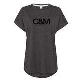 Thumbnail for your product : Camilla And Marc Black Logo Roll Sleeve Tee