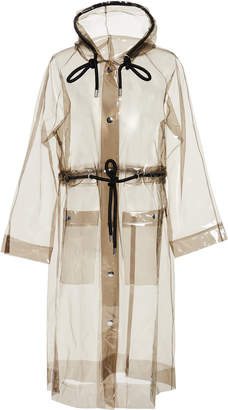 Proenza Schouler White Label Transparent Hooded Raincoat