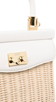 ハンドバッグ RODO PARIS SMALL TOP HANDLE BAG IN WILLOW AND SMOOTH LEATHER Rodo Willow Paris Top-Handle Bag In White - 16% Off