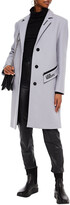 Thumbnail for your product : Love Moschino Embroidered wool-felt coat