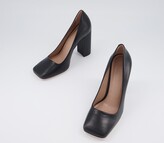 Thumbnail for your product : Office Hilo Court Block High Heels Black Leather