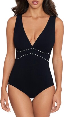 Amoressa by Miraclesuit Ophelia Lupita Grommet One-Piece Swimsuit