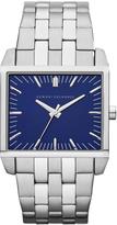 Thumbnail for your product : Armani Exchange Blue Dial and Stainless Steel Bracelet Mens Watch
