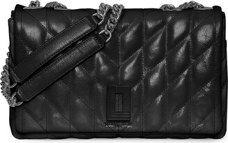 Karl Lagerfeld Paris Embellished Leather Shoulder Bag on SALE