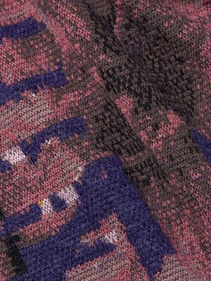 Rag & Bone Almo Floral Knit Merino Wool Blend Sweater