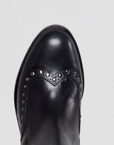 Thumbnail for your product : Carvela Stop Leather Studded Ankle Boots-Black
