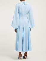 Thumbnail for your product : Emilia Wickstead Gaynor Cady Midi Dress - Womens - Light Blue
