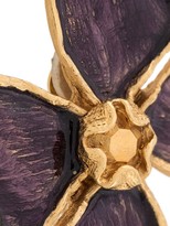 Thumbnail for your product : Yves Saint Laurent Pre-Owned Butterfly Clip-On Earrings