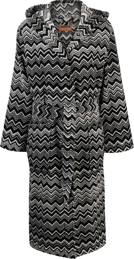 Missoni Home Keith hooded bathrobe