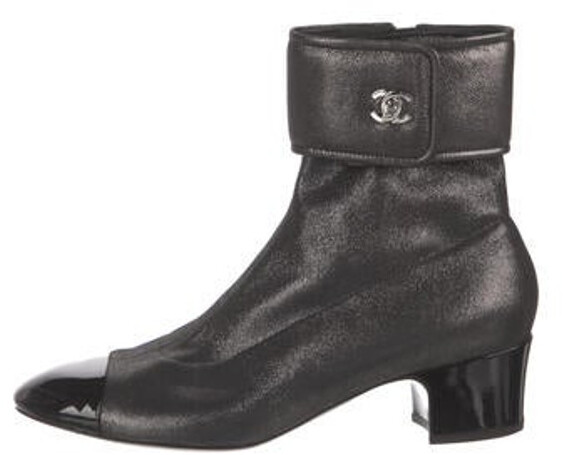 Chanel Interlocking CC Logo Nylon Boots - Black Boots, Shoes