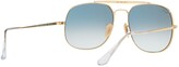 Thumbnail for your product : Ray-Ban RB3561 The General Square Sunglasses, Gold/Blue Gradient