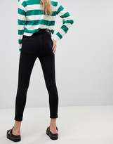 Thumbnail for your product : Monki Oki Cropped Skinny High Waisted Jeans