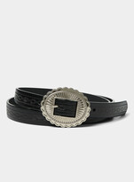 Thumbnail for your product : Simons Thin embossed-link belt