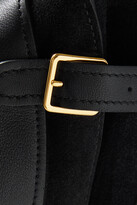 Thumbnail for your product : Altuzarra Play Large Buckled Leather And Suede Shoulder Bag - Black