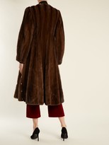 Thumbnail for your product : Altuzarra Belloza Faux Pearl-embellished Mink-fur Coat - Dark Brown