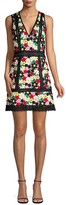 Thumbnail for your product : Alice + Olivia Zula Embroidered Floral A-Line Mini Dress