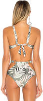 Thumbnail for your product : MinkPink Shady Fronds Bikini Top