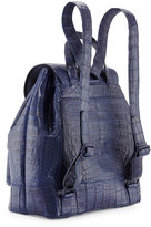 Thumbnail for your product : Nancy Gonzalez Crocodile Drawstring Backpack, Navy