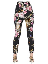 Thumbnail for your product : Dolce & Gabbana Printed Viscose Crepe Trousers