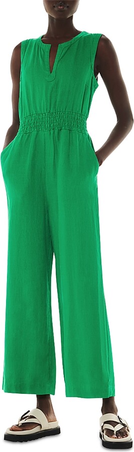 Whistles Melanie Linen Jumpsuit ShopStyle