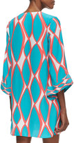 Thumbnail for your product : Alice & Trixie India Tie-Neck Printed Dress
