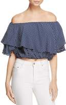 Thumbnail for your product : MLM Label Maison Polka Dot Off-the-Shoulder Top