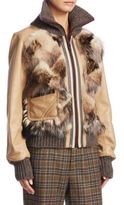 Thumbnail for your product : Marc Jacobs Multi Pieced Fur & Leather Jacket
