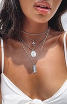 Thumbnail for your product : Eclat Hallelujah Layered Necklace Silver