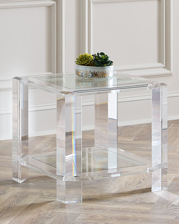 Acrylic Side Table The World S, Lucite Coffee Table Au