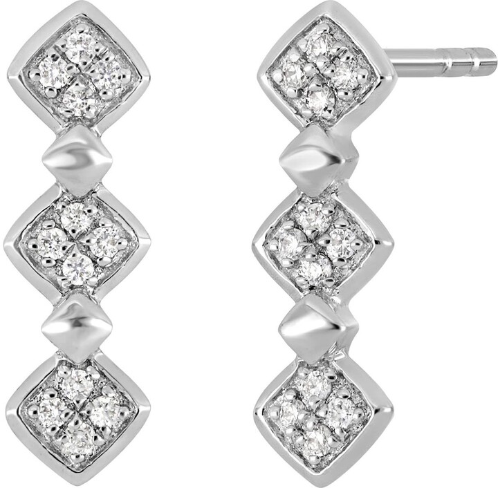 Diamond Stick Earrings | Shop the world's largest collection of 