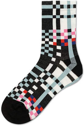 Hysteria By Happy Socks Polly Graphic Cotton Ankle Socks