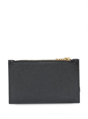 Burberry Monogram Motif Leather Wallet with Detachable Strap