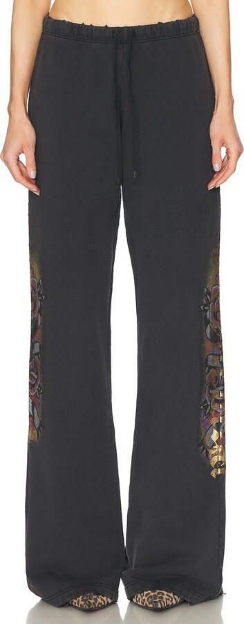 Balenciaga Flared Sweatpant in Black