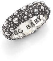 King Baby Studio Textured Sterling Silver Band Ring