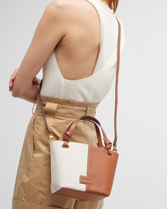 STAUD Ida Mini Canvas & Leather Tote Bag - ShopStyle