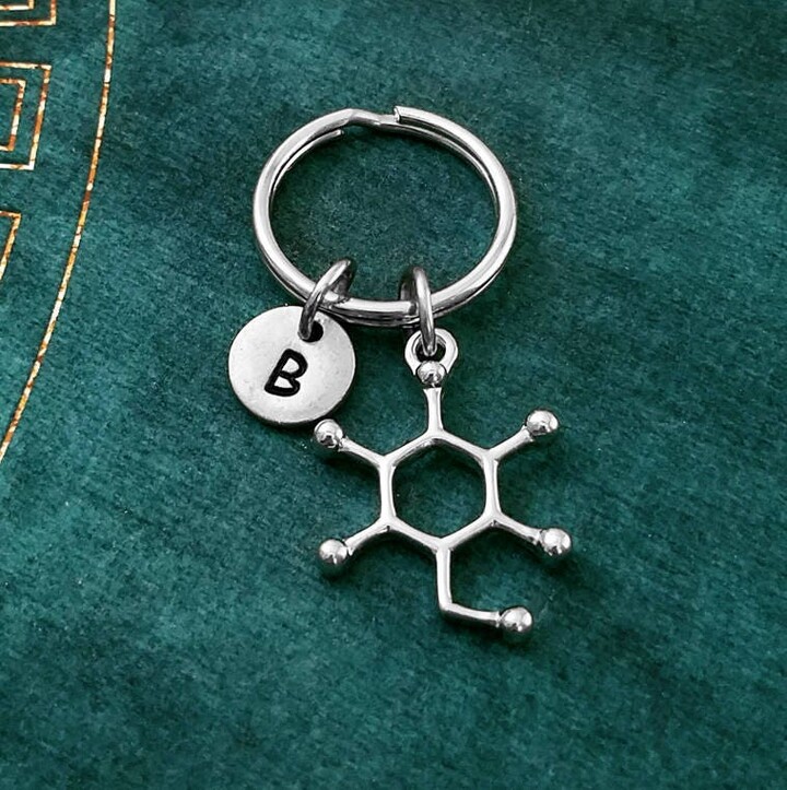 Etsy Glucose Molecule Keychain Very Small Sugar Chemistry Science Nerd Personalized