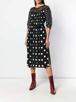 Thumbnail for your product : Marc Jacobs lace-trim polka dots dress