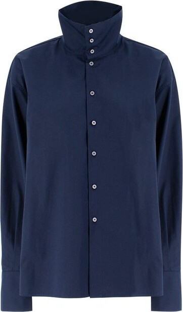 Fabiana Filippi Long Sleeved High-Neck Blouse