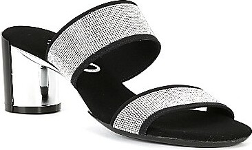 Onex Hanna Rhinestone Embellished Slide Dress Sandals