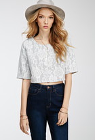 Thumbnail for your product : Forever 21 Floral Lace Crop Top